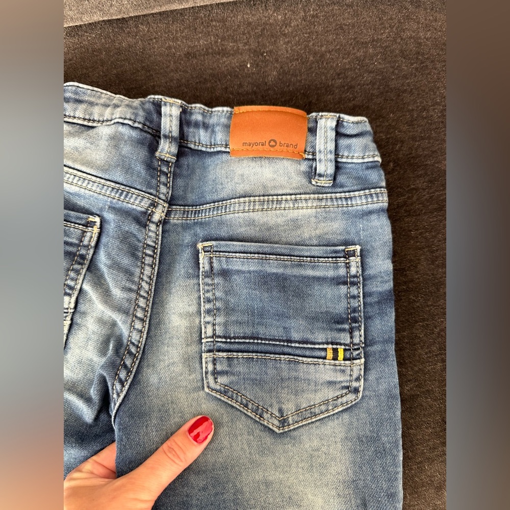 Mayoral Boys Jeans Denim Shorts Size 7 or 122cm Designed in Spain - Picture 6 of 10